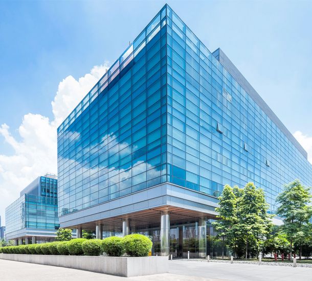 Modernes Gebäude aus Glas